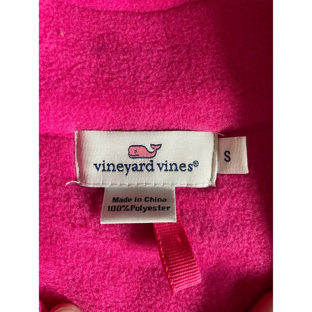 Vineyard Vines Hot Pink Fleece Vest - Picture 4 of 4